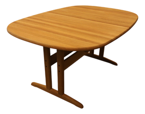 Dining Table in Oak with Extension Leaf from Gansø Møbler, 1960s