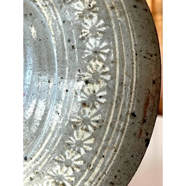 Antique Korean Ceramic Buncheong Bowl Joseon Dynasty For Sale - Image 10 of 13