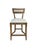Elevate your space with this elegant counter stool, featuring a sturdy oak wood frame paired with a luxurious cowhide...