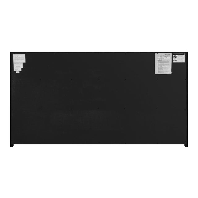 Lark 60 in. W Rectangular Wood 6 Drawer Dresser, Washed Black For Sale In Chicago - Image 6 of 8