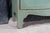 Green Vintage Petite Green Bowfront Country Farmhouse Bookcase Display Cabinet Chic For Sale - Image 8 of 18