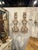 This product is a pair of antique Italian large scale beaded and rose quartz sconces. These sconces are elegant and...