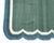 Textile Handmade Cotton Flat Weave Area Rug, Forest Green and Teal Blue Scalloped Dhurrie - 8'x10' For Sale - Image 7 of 12