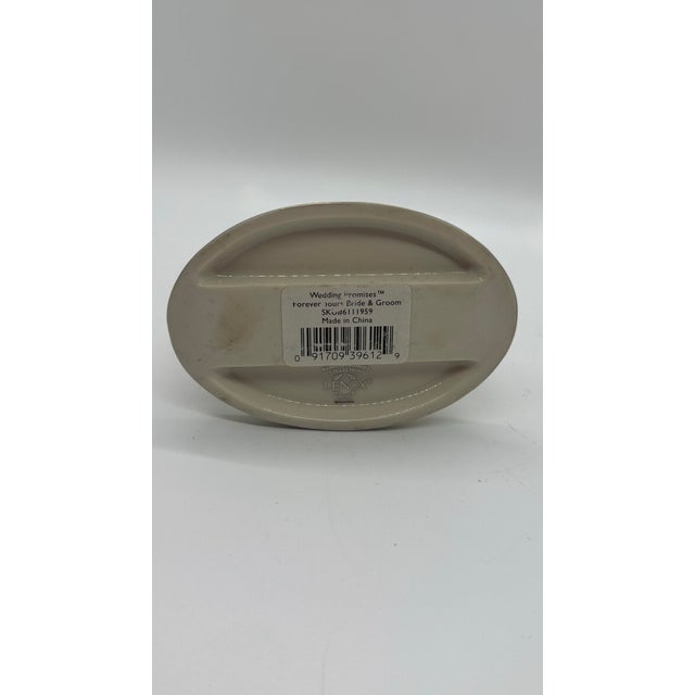 Lenox Wedding Promises Forever Yours Bride & Groom Cake Topper For Sale - Image 9 of 9