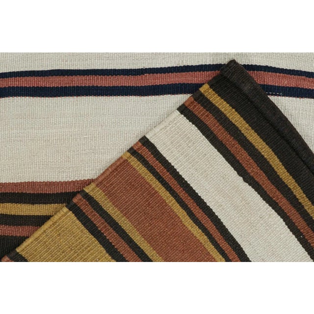 Textile 1950s Vintage Shahsavan Persian Kilim With Multicolor Stripes, From Rug & Kilim For Sale - Image 7 of 8