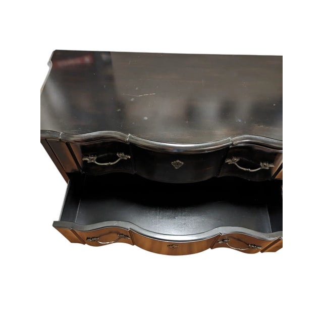 2000 - 2009 Vintage Ralph Lauren Tortoiseshell Ebonized Bachelor's Chest of Drawers Rare 2000's For Sale - Image 5 of 12