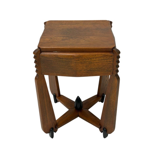 Art Deco Amsterdam School Side Table from Architect Christiaan Bartels, 1920s For Sale - Image 14 of 17