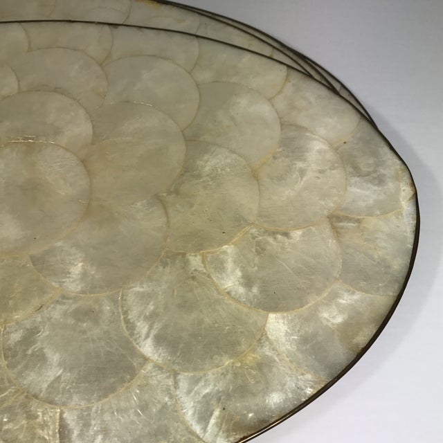 Capiz Shell Placemats Set of 5 Chairish
