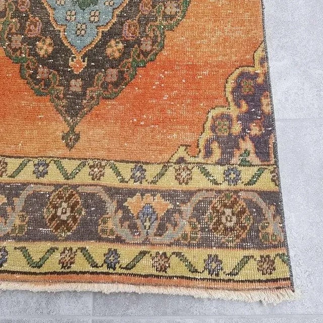 Aztec Oushak Runner Rug, 1960s For Sale - Image 3 of 8