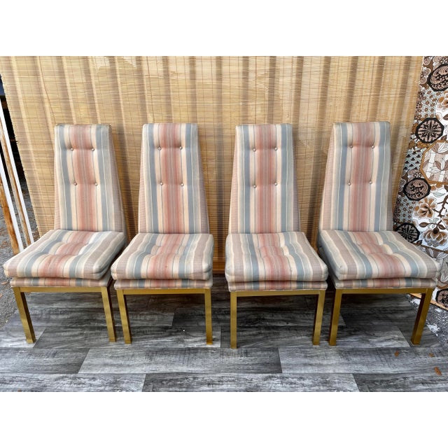 Mid-Century Modern 1960s Mid Century Modern High-Back Dining Chairs in the Adrain Pearsall's Style. Set of Four For Sale - Image 3 of 13