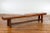 Rustic Rustic Long A-Frame Wooden Bench with Cross Stretcher and Splaying Legs For Sale - Image 3 of 12