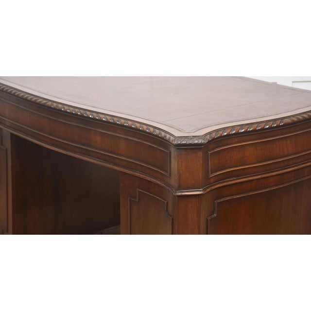 Mahogany Twin-Pedestal Desk, 1890s For Sale - Image 12 of 14