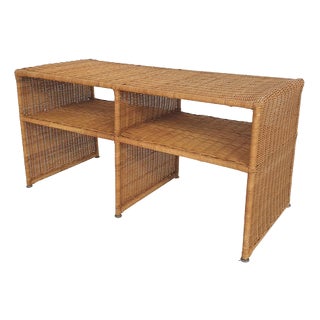 Mid-Century Wicker Sideboard, France, 1960s For Sale