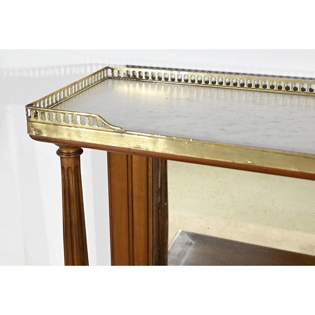 Brown Louis XVI Style Cherry Console Table, Late 19th Century For Sale - Image 8 of 18