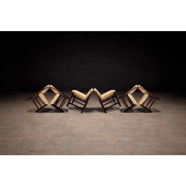 Set of 6 of “Marco” Chairs in Rosewood & Leather, Sergio Rodrigues, 1960s For Sale - Image 9 of 9