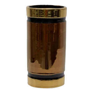 Bitossi Rosenthal-Netter Vase Gold/Black Metallic, Italy