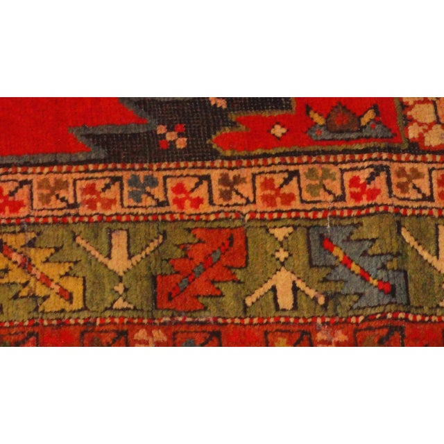 Textile 1920s Vintage Karabagh Runner - 3′6″ × 12′10″ For Sale - Image 7 of 8
