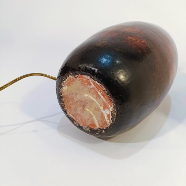 Italian Painted Ceramic Table Lamp, 1960s For Sale - Image 9 of 10