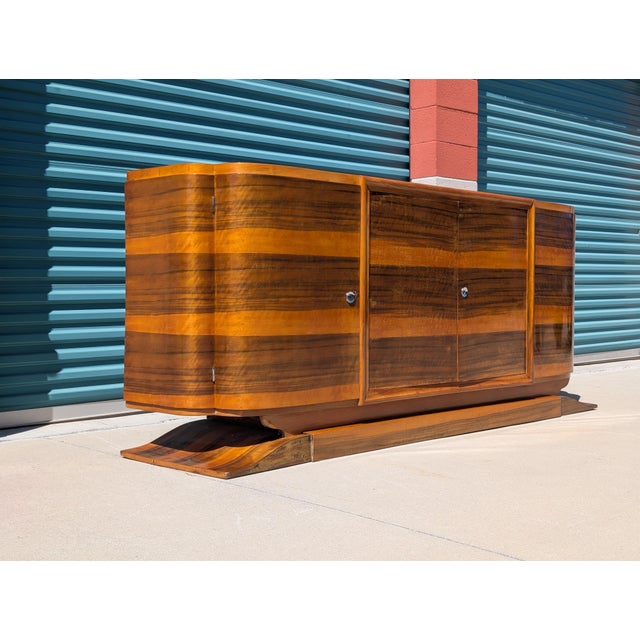 A striking French Art Deco sideboard dating to the 1930s, originally imported from France by its previous owner. This...