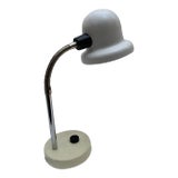 Vintage Hans-Agne Jakobsson Elidus Desk Lamp Markaryd Sweden White Aluminium . Swedish Mid Century Modern Adjustable Light For Sale
