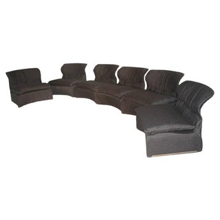 Modular Vela Bassa Sofa Set by Giovanni Offredi for Saporiti Italia, 1970s , Set of 6 For Sale