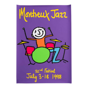 1998 Montreux Jazz Festival Poster by Phil Collins