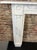 19th Century Carrara Marble Bullseye Fireplace Mantelpiece - Missing Top Shelf Piece For Sale - Image 4 of 10