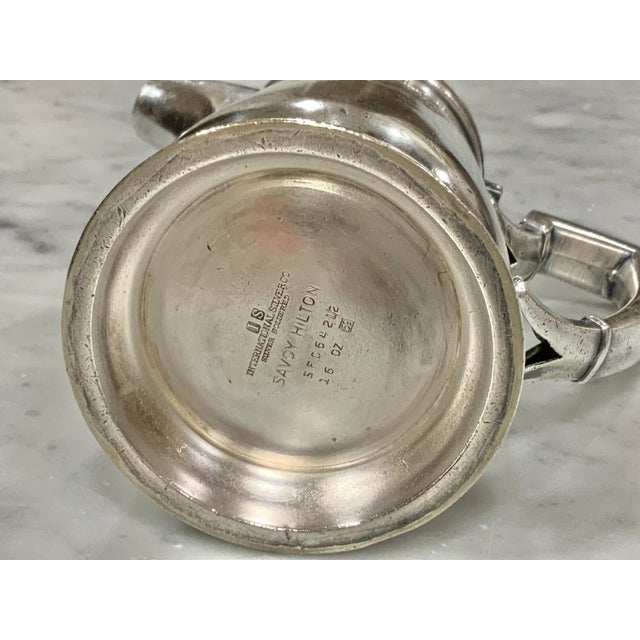 Vintage Savoy Hilton Hotel Silver Soldered Teapot, 16 Oz. International Silver Co. Hotelware for Collectors, Tea Time, Vintage Vignettes - See Pics! For Sale - Image 10 of 10