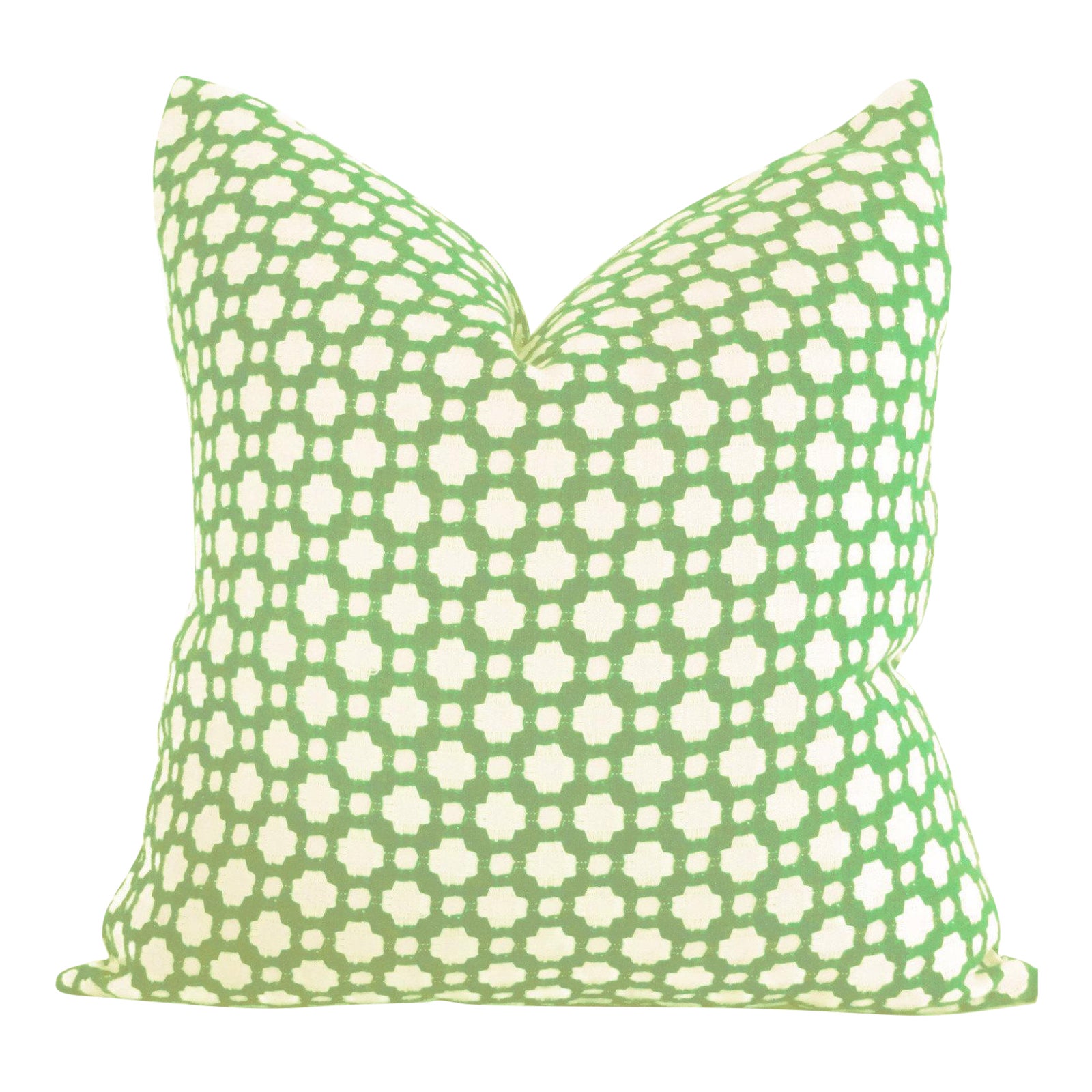 20 X 20 Schumacher Betwixt In Leaf Green Decorative Pillow Cover