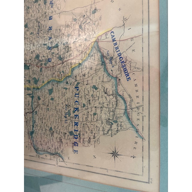 Late 19th Century Antique Map of Hertfordshire From Hobson’s Fox-Hunting Atlas For Sale - Image 5 of 9