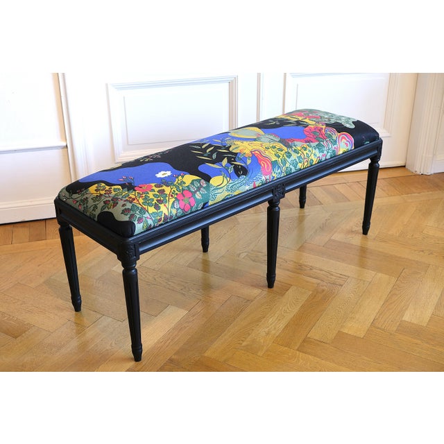 Svenskt Tenn Gustavian Anakreon Bench by Josef Frank for Svenskt Tenn, 1960s For Sale - Image 4 of 6
