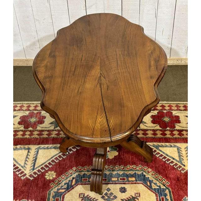 Louis Philippe Style Walnut Side Table, 1800s For Sale - Image 6 of 12
