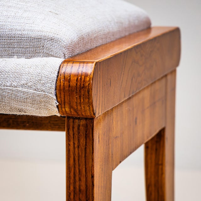 Pair of Biedermeier Stools in Ash, 19th Century For Sale In New York - Image 6 of 7