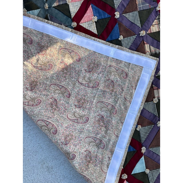 Circa 1940s Crib Quilt For Sale - Image 9 of 11