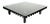 Mid-Century Black Wood and Glass Coffee Table in the style of Gianfranco Frattini, Italy, 1970s For Sale