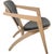 Hans Wegner GE460 Butterfly chair with a frame of oak and back and seat upholstered in black leather. The chair is from...