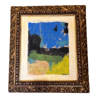 Contemporary Original Abstract Painting by Stephen Heigh “Modern Landscape” For Sale