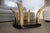 Transparent Henredon Wood Tusk Cocktail Table with Glass Top For Sale - Image 8 of 12