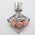 Italian Vintage Italian Handmade Genuine Silver Flower Bouquet Pink Rose Flowers Dollhouse Miniature For Sale - Image 3 of 10