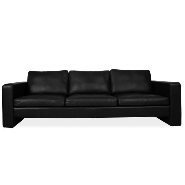 Conseta 3-Seater Sofa in Black Leather from Cor For Sale - Image 11 of 11