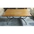 This piece combines rustic and industrial design elements with a plank-style wood top and a hand-forged iron base. The...