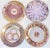 Shabby Chic Enamaled Tin English Plates - Set of 4 For Sale - Image 3 of 5
