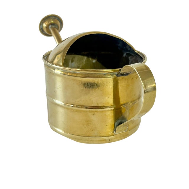 Antique Small French Brass Watering Can For Sale - Image 4 of 12