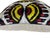 Boho Chic Velvet Silk Cushion Cover with Eye Design, 2000s For Sale - Image 3 of 11