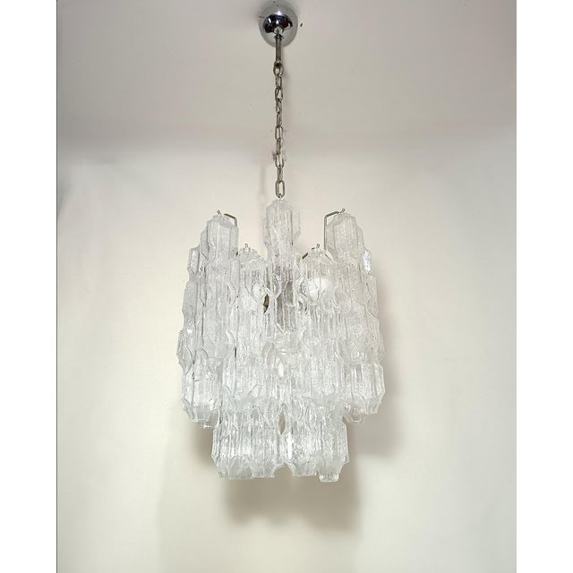 Murano Glass Chandelier from Venini, 1970s For Sale - Image 6 of 18
