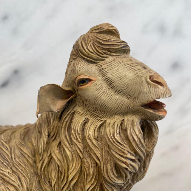 Cold Pressed Painted Bronze Statue of a Sheep For Sale - Image 12 of 12