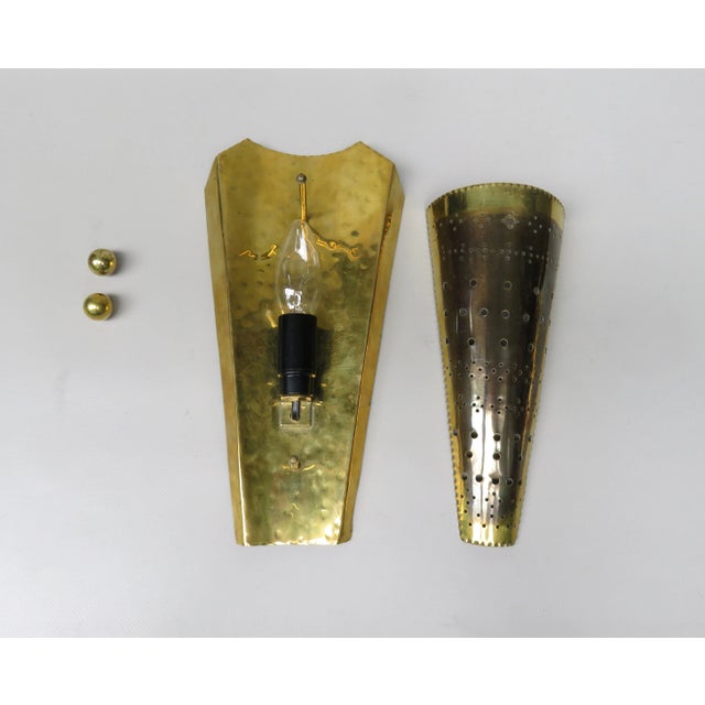 Brass Wall Lights, 1950s, Set of 2 For Sale - Image 14 of 17