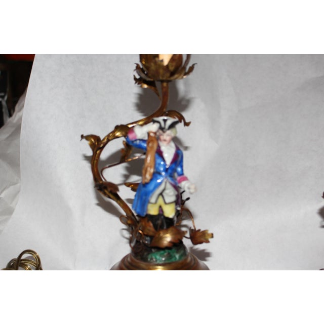 1910s French Figural Table Lamps - a Pair For Sale In West Palm - Image 6 of 11