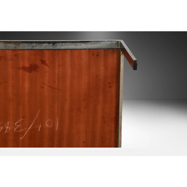 Mid Century Rosewood Chrome Square Milo Baughman Style Coffee Table For Sale - Image 10 of 11