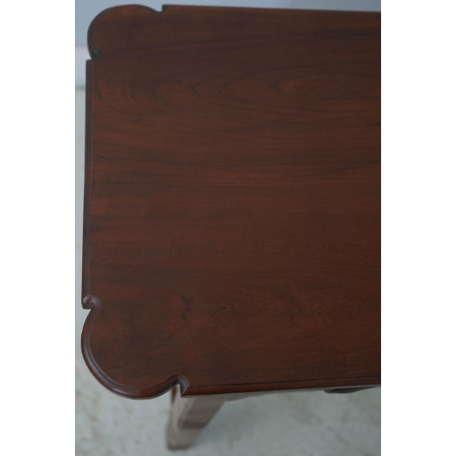 Bench Made Cherry Chippendale 2 Drawer Sofa Table For Sale - Image 9 of 18